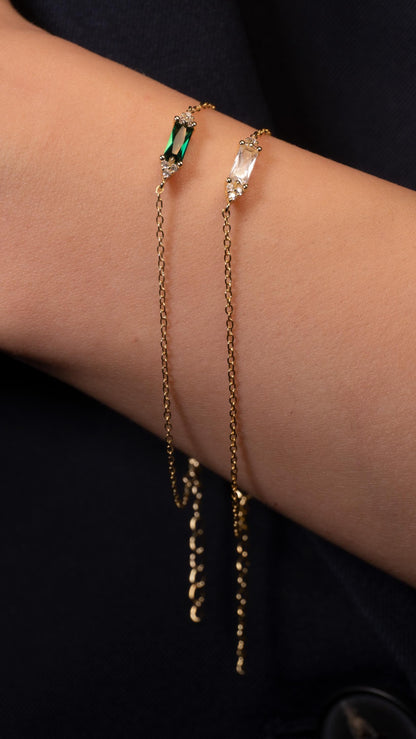 Glima Gold & Silver Charm Bracelet – Dainty Sterling Minimalist Jewelry