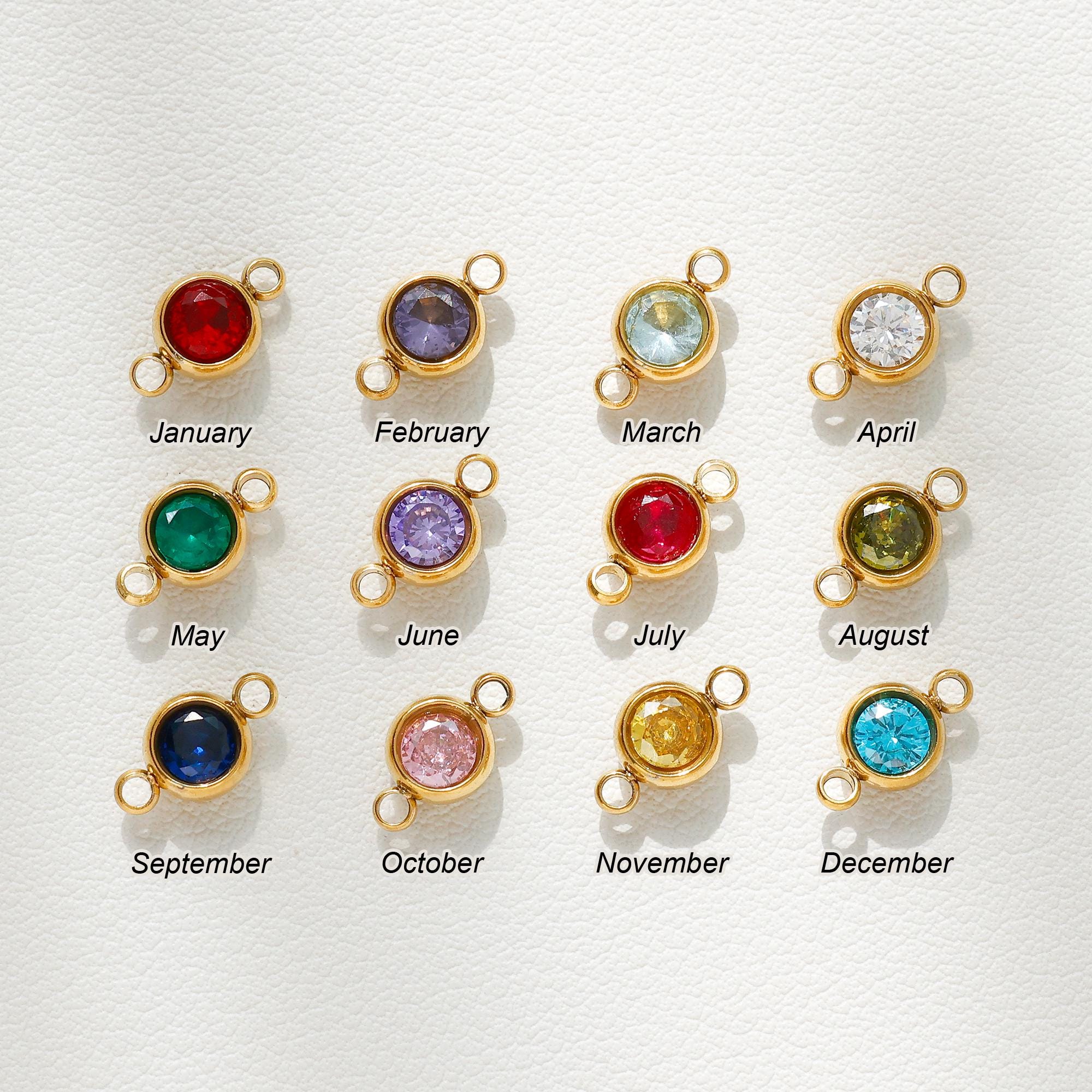 Glima Custom Birthstone Flower Bracelet – Forget Me Not & Baby’s Breath Gift