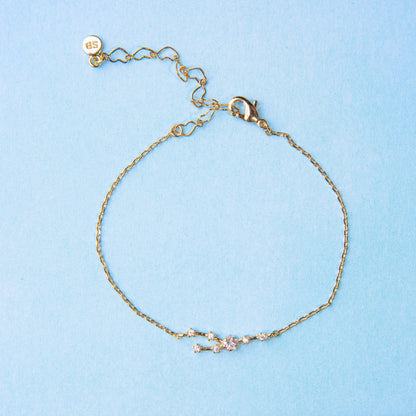 Glima Taurus Zodiac Bracelet – Dainty Constellation Charm with Zircon