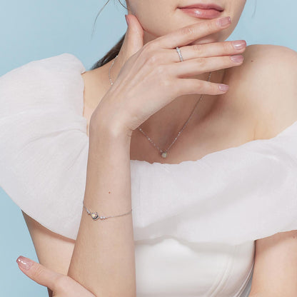 Glima Moon Sun Star Bracelet – Dainty S925 Silver CZ Celestial Gift