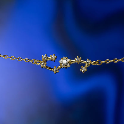 Glima Taurus Zodiac Bracelet – Dainty Constellation Charm with Zircon
