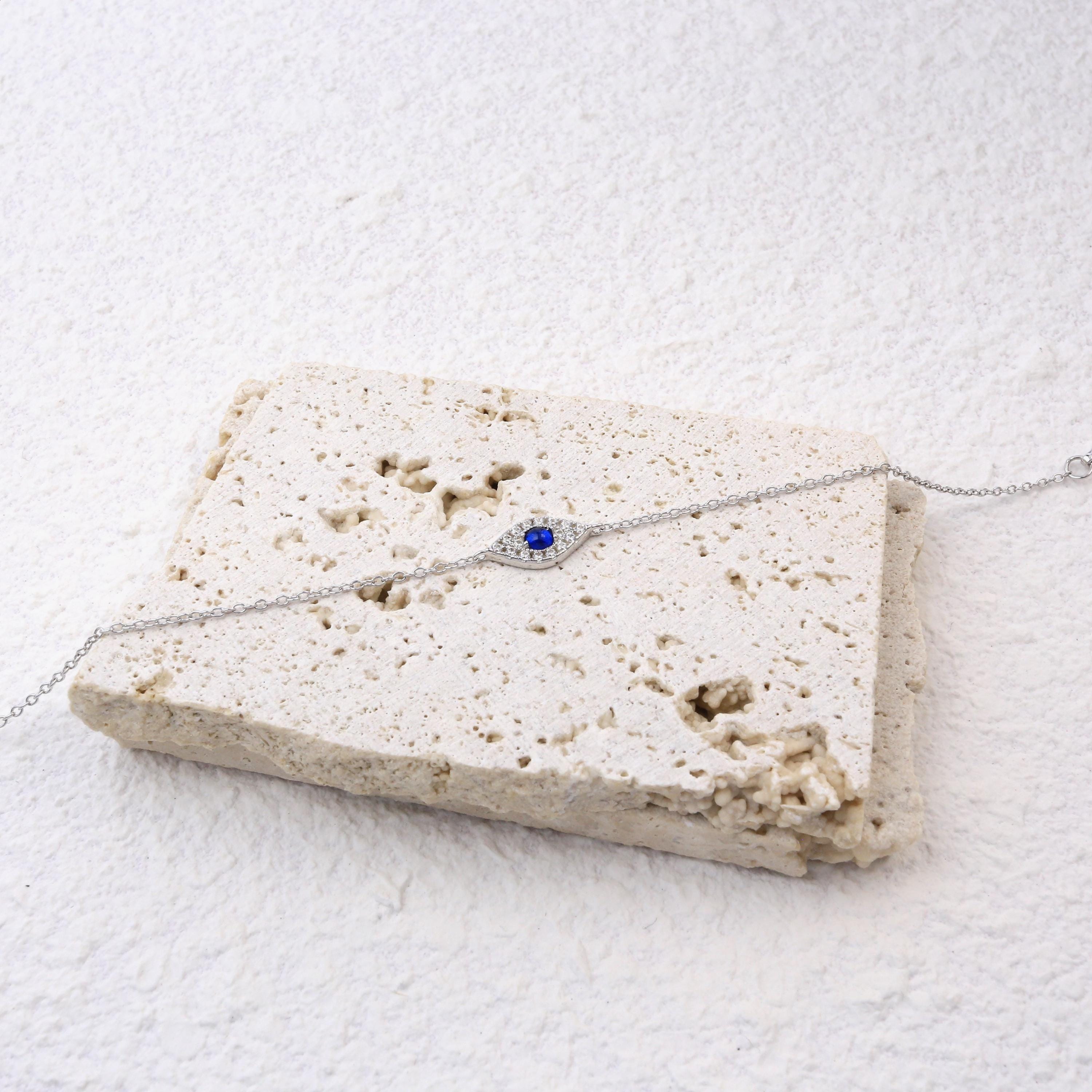 Glima Evil Eye Bracelet – 18K Gold Plated Sterling Silver Gift for Her