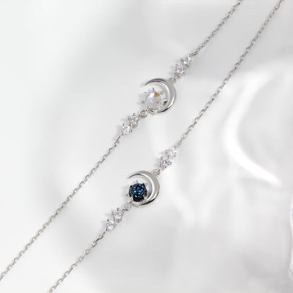 Glima Moon Sun Star Bracelet – Dainty S925 Silver CZ Celestial Gift