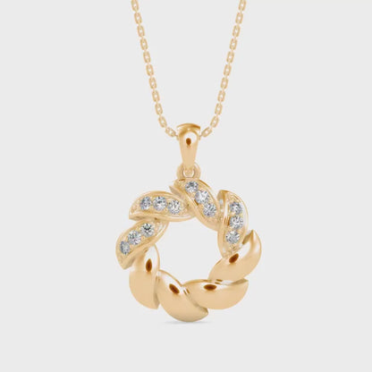 Diamond Glorify Pendant-Golden