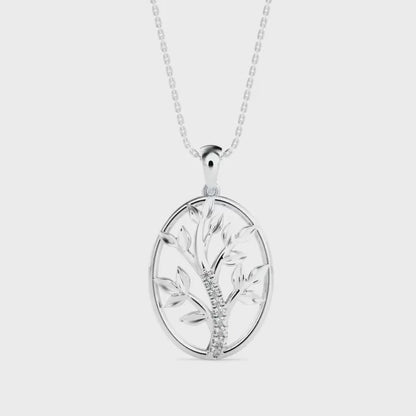 Plonk Diamond Pendant-Silver