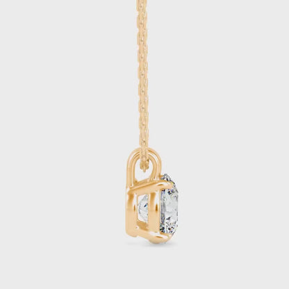 Flit Diamond Solitaire Pendant- golden