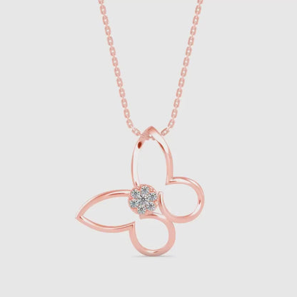 Light Mash Diamond Pendant-Rose Gold
