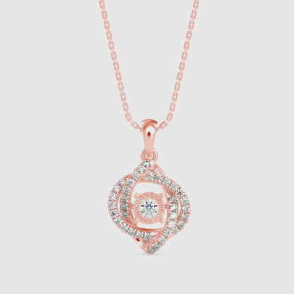 Juliet Diamond Pendant-Rose Gold