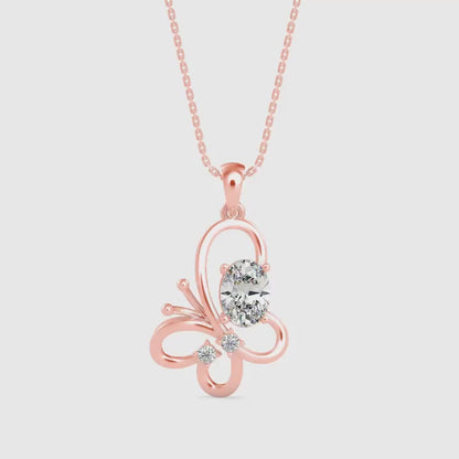 Flirty Diamond Pendant-Rose Gold