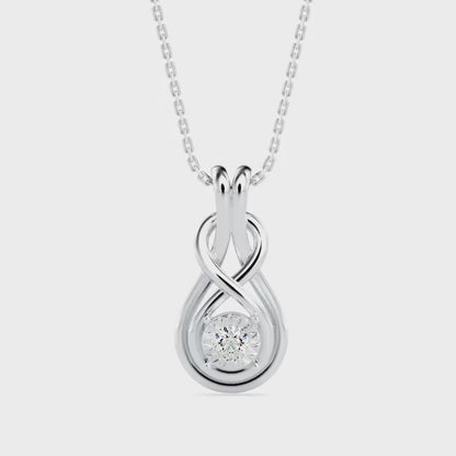 Hebe Diamond Pendant-Silver