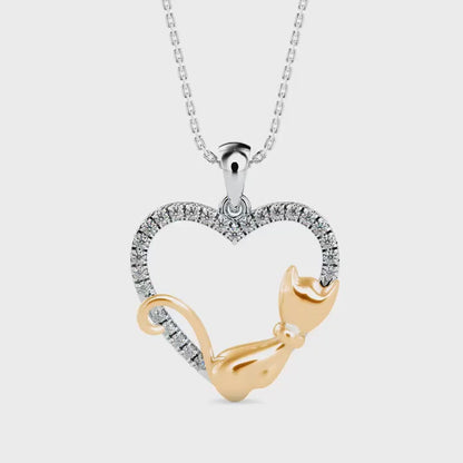 Tabby Diamond Pendant-Golden