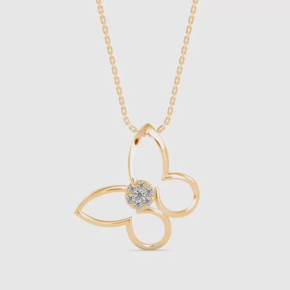 Light Mash Diamond Pendant-Golden