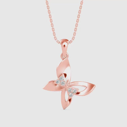 Buckeye Diamond Pendant-Rose Gold