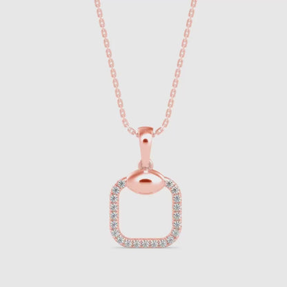 Eager Diamond Pendant- Rose gold