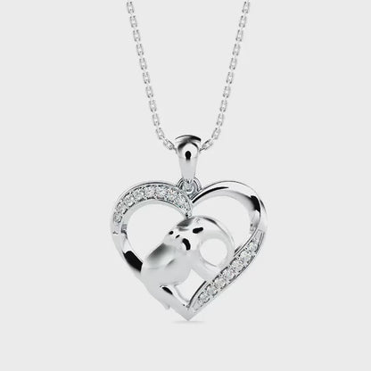 Imperial Diamond Pendant-Silver