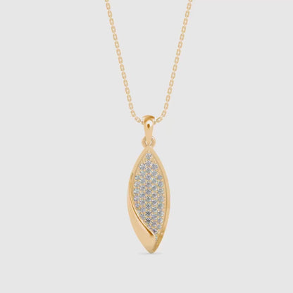 Dainty Charm Diamond Pendant- Golden