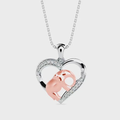 Imperial Diamond Pendant-Rose Gold