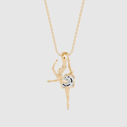 Hoofer Light Diamond Pendant- Golden