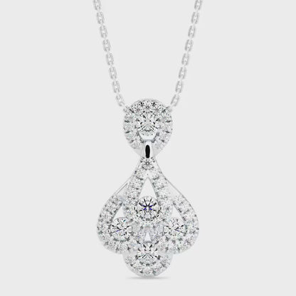 Darcy Charm Diamond Pendant-silver